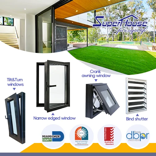 Superhouse NOA NFRC AS2047 Aluminum Big Large Lift Sliding Door Glass Door With German Brand Hardware