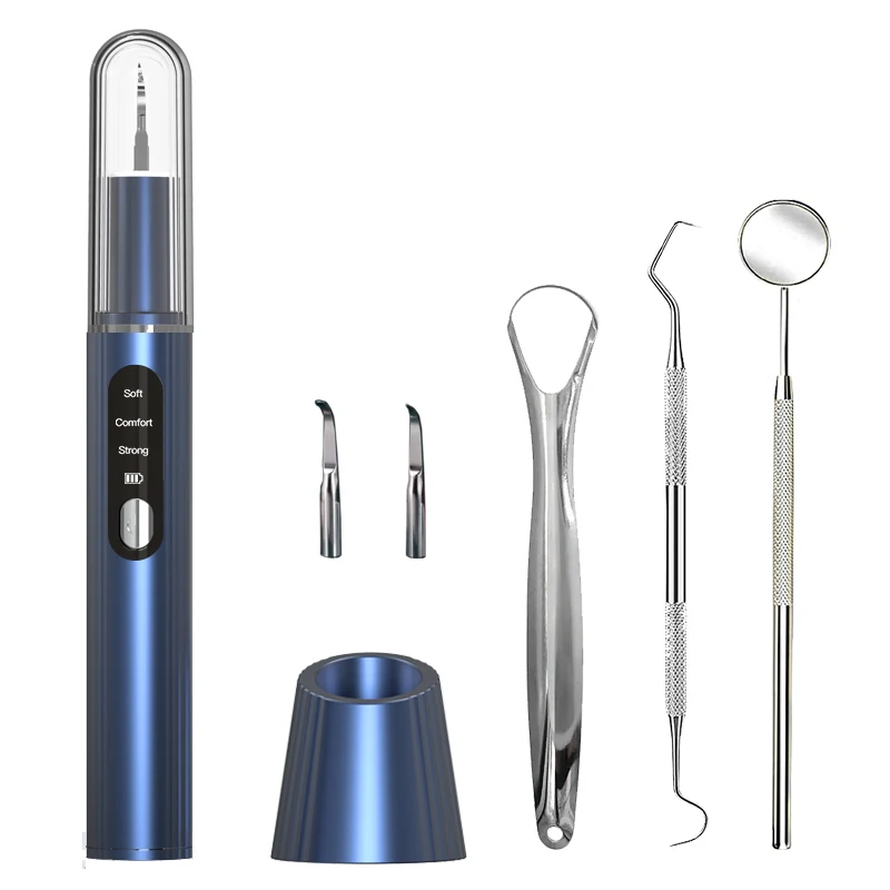Handheld household use ultrasonic Dental Calculus Remover vibration frequency dental teeth cleaning machine