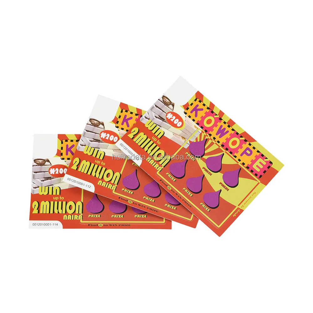 Custom Printing Paper Lottery Gift Card Scratch Off Card Double-Sided Printing Scratch Cards/Win Lottery Ticket