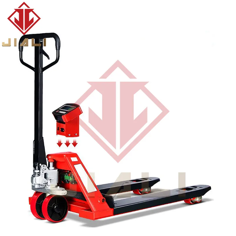 Electronic Forklift Scale Manual Hydraulic Pallet Cow Belt Weighing Forklift pallet truck weighbridge 2 tons