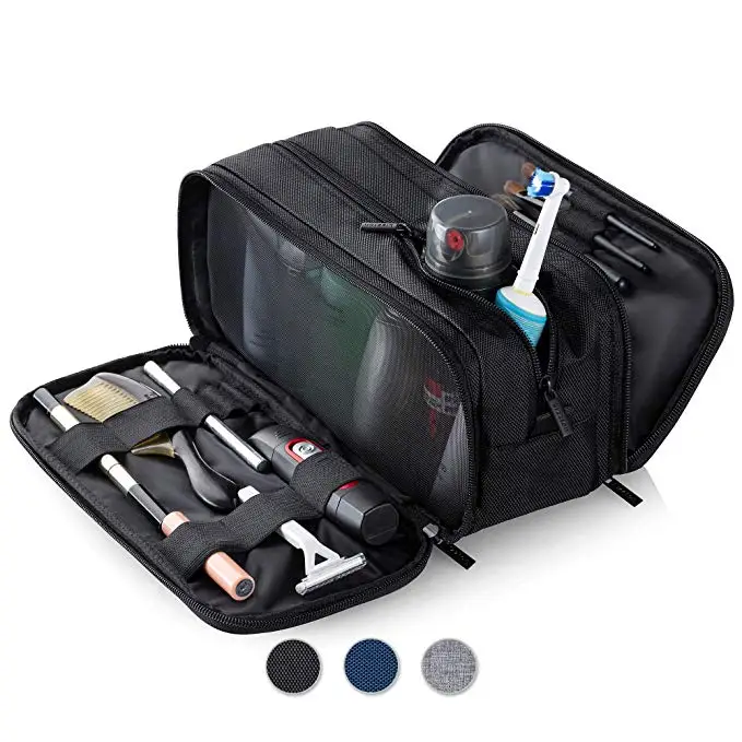 Toiletry Bag for Men Travel Large Dopp Kit Water-resistant Women Shaving Bags Portable Toiletries Storage Organizer