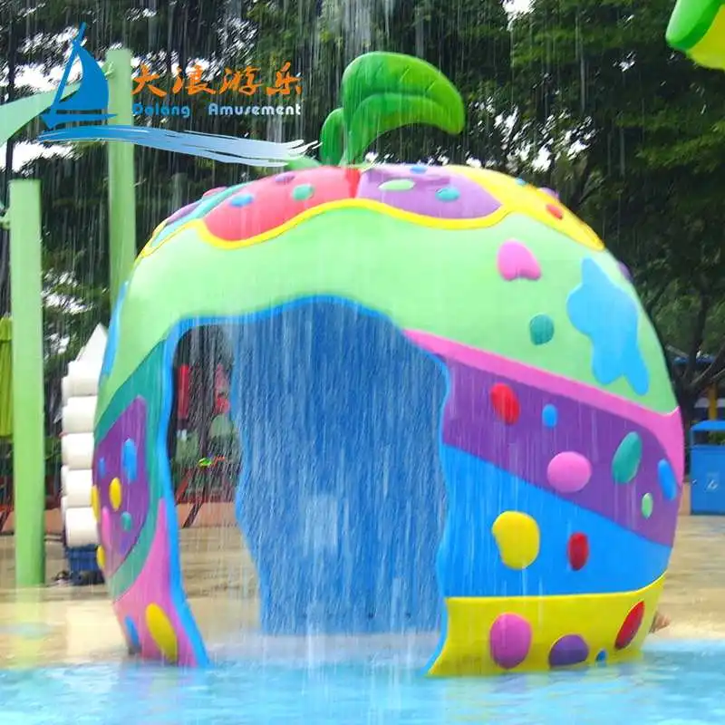 Dalang Brand Water Sprays Splash Toys For Public Park Water Park Play Equipment For Kids Playground Fiberglass Water Slide