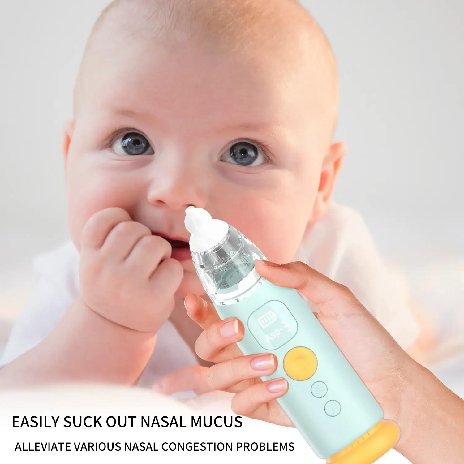 Wholesale Hot Selling OEM Nose Vacuum Cleaner Newborn Sniffling Equipment Safe Hygienic Baby Electric Nasal Aspirator
