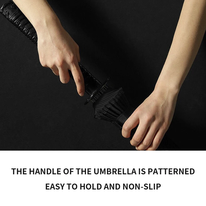 Custom WindProof Semi-automatic Straight stick Japanese samurai long handle sword anime cosplay umbrella paraguas sombrillas