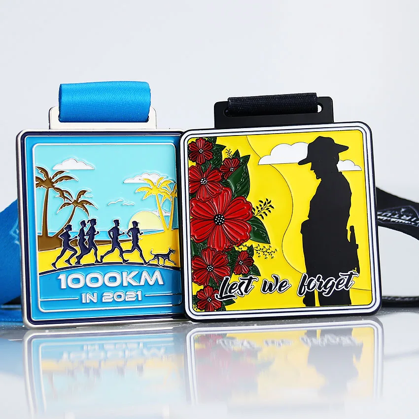 
custom ribbon cooper bronze sport award metal medals for swim 