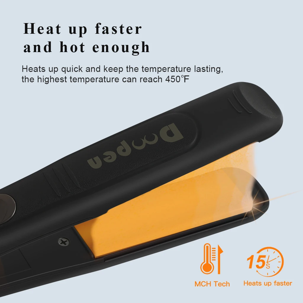 Hot Sell Professional Hair Straightener Titanium Flat Iron Styling Tool Private Label with LCD Display