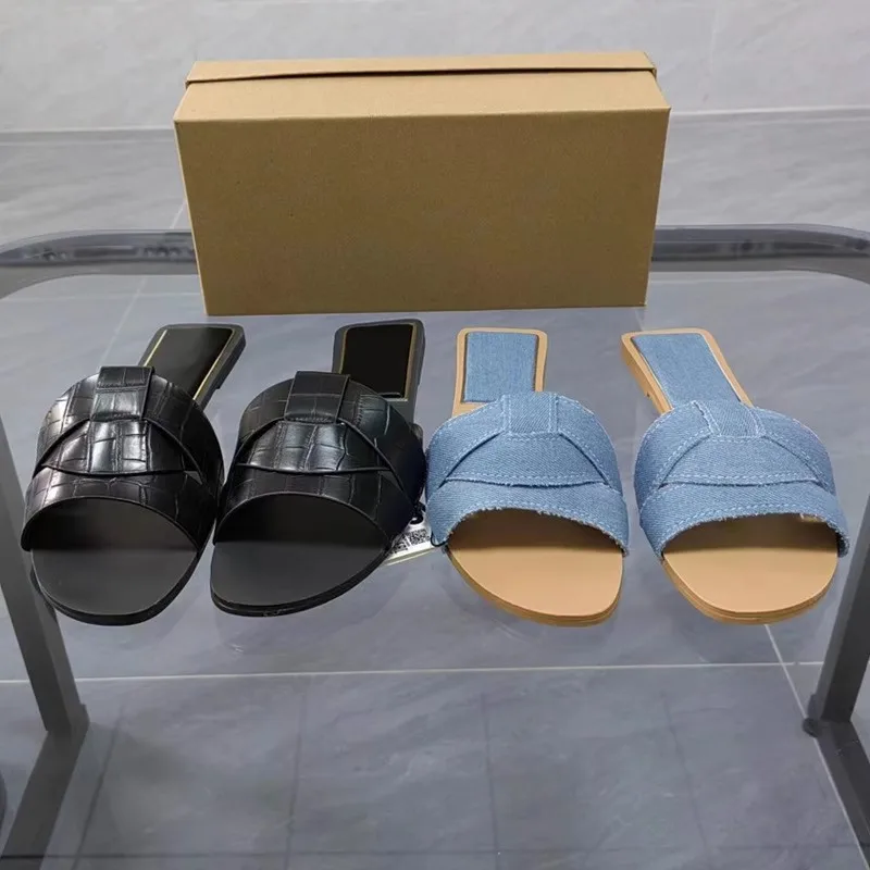 Sale Rubber Womens Flat Shoe Blue Chaussur Femme Flat Sandals Casual Shoes For Women ZA