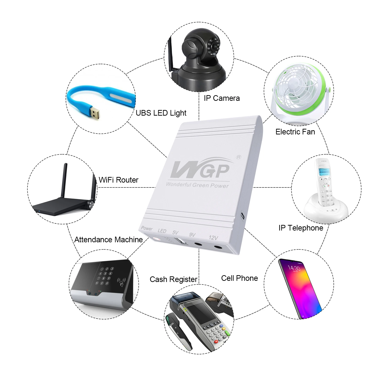 WGP mini ups для Wi-Fi маршрутизатора 5 В 9 12 ИБП источник питания бесперебойные источники мини
