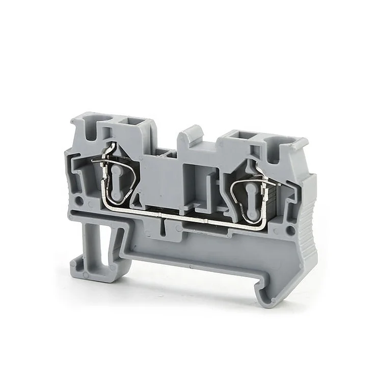 ST4 push in spring type 4mm terminal connector din rail plug in terminal block