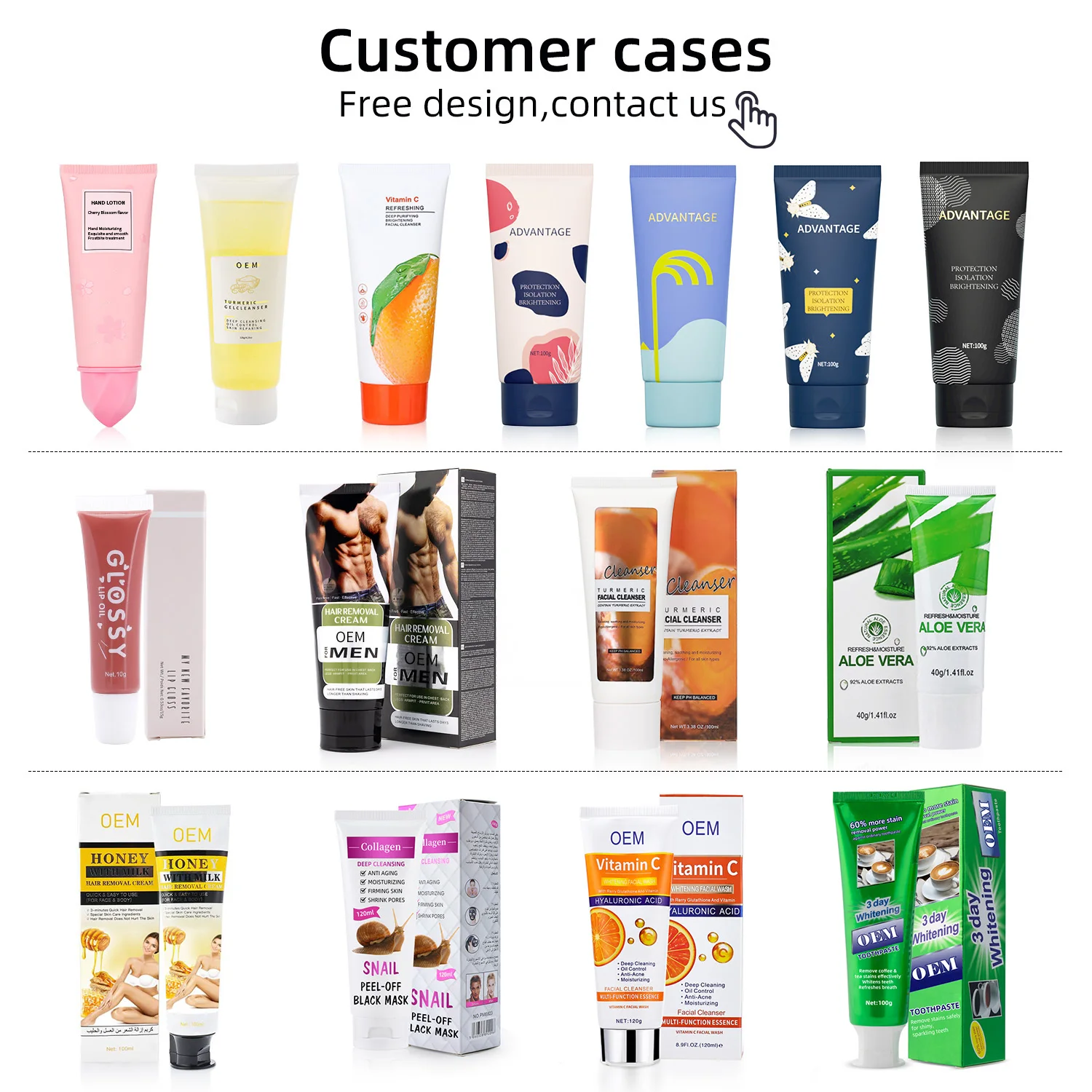 Plastic packing round oval toothpaste cleanser hand cream tube empty aluminum matte black soft squeeze cosmetic tube