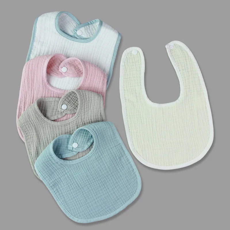 Kangobaby custom private logo dribble bib organic muslin baby bibs soft newborn cotton baby bandana bibs
