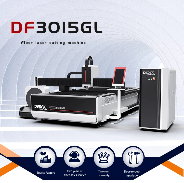 Derek Laser 3015 Fiber Laser Cutting Machine 3000w 6000w Laser Cutting Machine Price for Sheet Metal