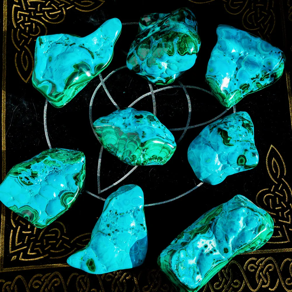 High quality chrysocolla malachite specimen crystals healing stones quartz for decoration