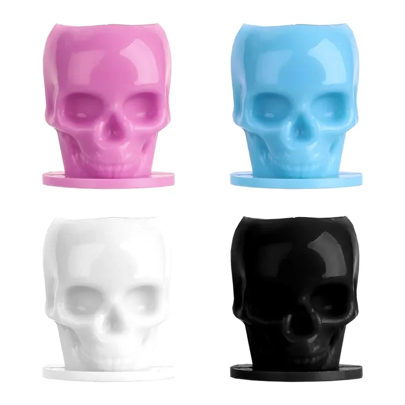200pcs Berserk Self Stand Tattoo Ink Cups Disposable Skull Pigment Ink Holder Factory Sale Makeup Tattoo Painting Color Ink Cup
