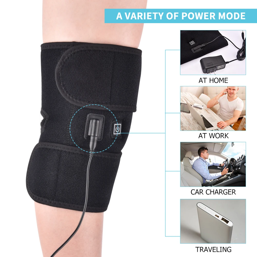 Arthritis Pain Relief Injury Recovery Thermal Heat Therapy Wrap Hot Compress Knee Heating Pad