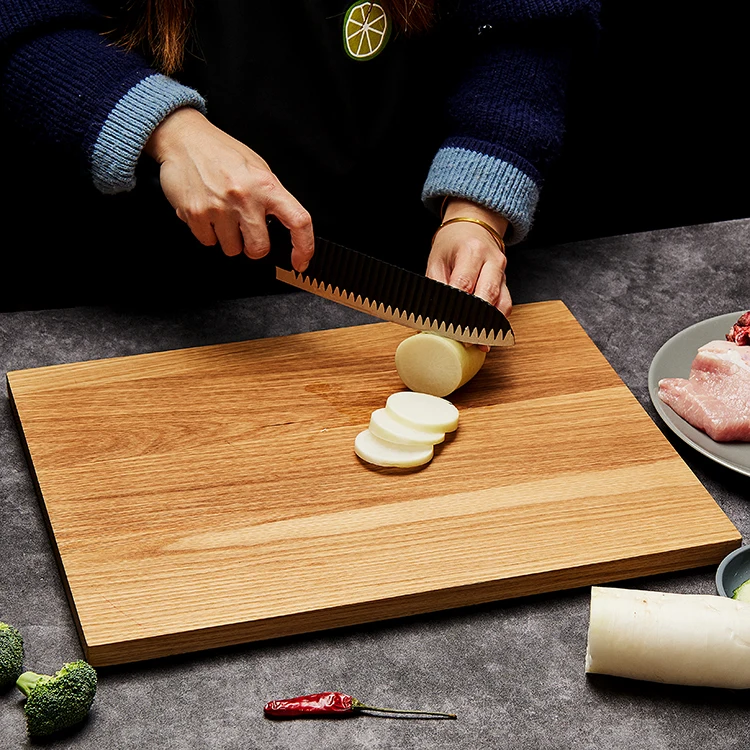 Wholesale Handmade Large Natural White Oak Wood Blank Chopping Cutting Board