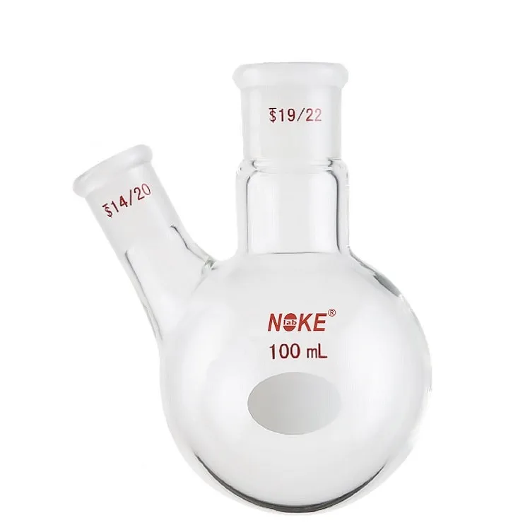 laboratory boiling flask double necks chemistry boiling flask