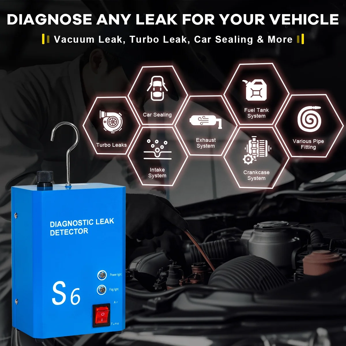 Sunmo Wholesale Car And Truck Diagnostic Tool Fault Diagnosis Device Car Smoke Leak Detector Tester