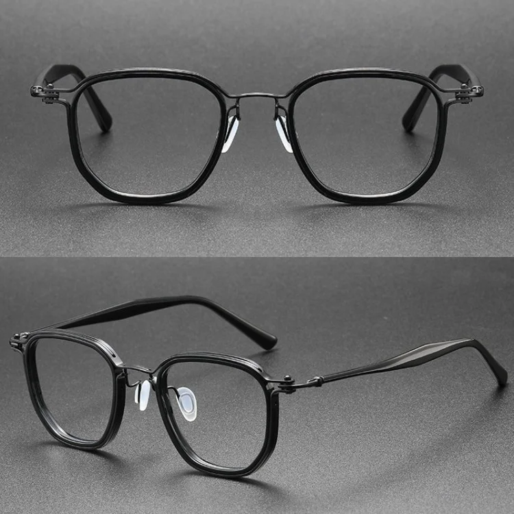 Titanium Acetate Optical Mens Glasses Stook Spectacles Reading Eye Glasses New Model Eyewear Frame Glasses R Eyeglasses