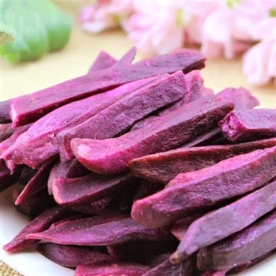 Сушеный фиолетовый сладкий картофель-супер вкусные Натуральные Сладкие вьетнамские сушеные полоски фиолетового сладкого картофеля для здоровья
