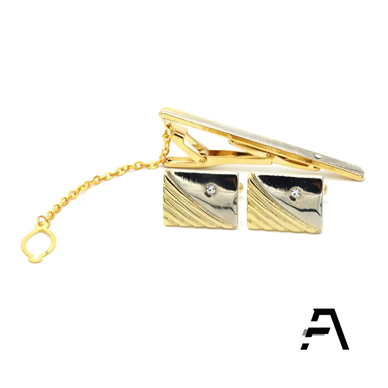 Mens  Metal Gift Set Tie Clip cufflinks Wholesale Price Dongguan Fancy
