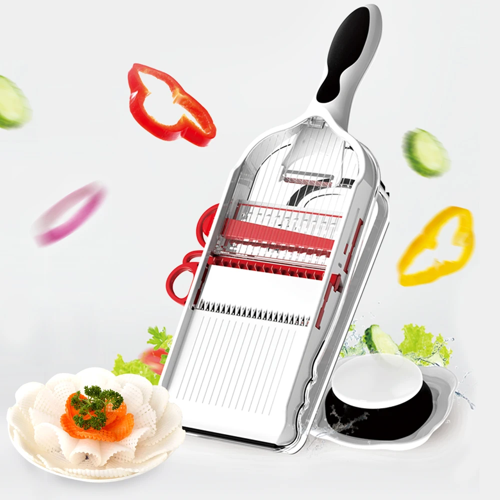 Haixin Creative Multifunctional Adjustable Kitchen Manual Slicer Vegetable Cutter For Cucumber/Potato/Carrot