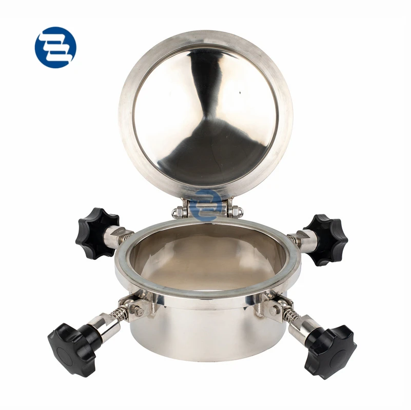 Wine And Beverage Pharmaceutical Industry External Open Cover And Flanged Scope And Optional Scope Pressure Manhole