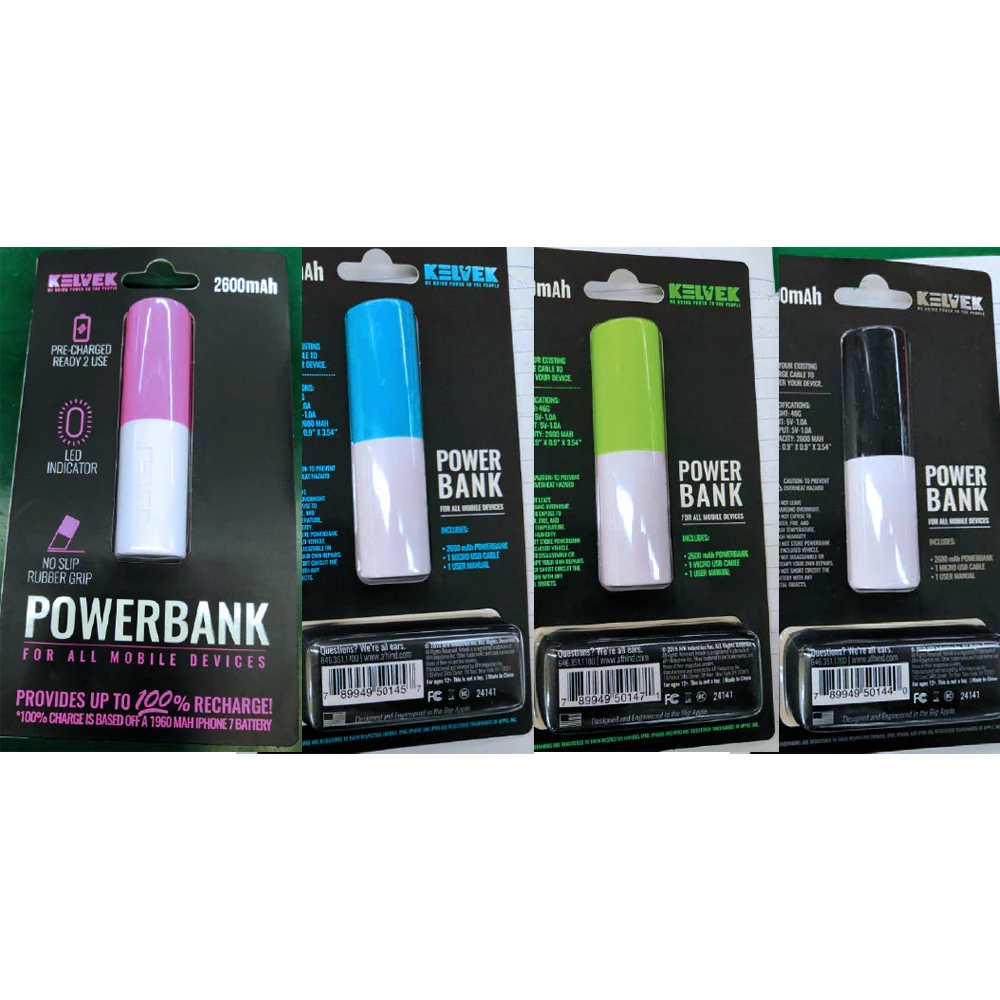 New Stylish Round shape 2600mAh USB Power Bank For / phone Battery Charger With Various Color