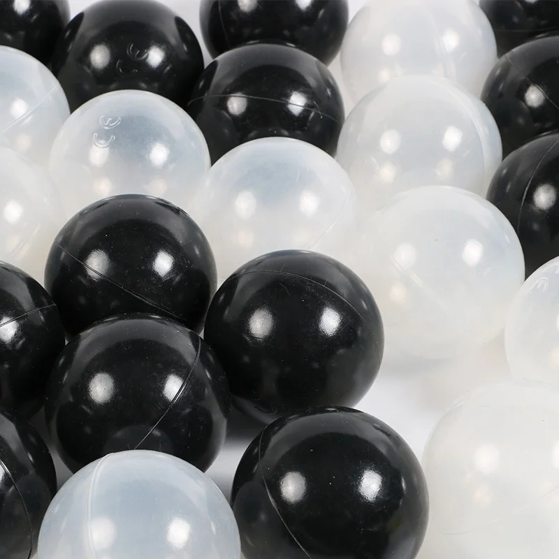 Factory direct supply high quality durable black plastic ball with ISO certificate