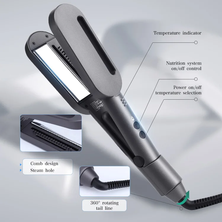 wholesale 3 in 1 wet keratin cold steam steampod electric nano titanium hair straightener products