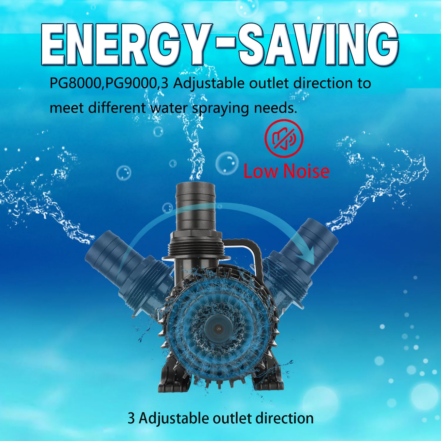 Factory Price Hight Flow 30000L Water Pump Waterfall water Circulation irrigation hydroponic high Submersible Pond