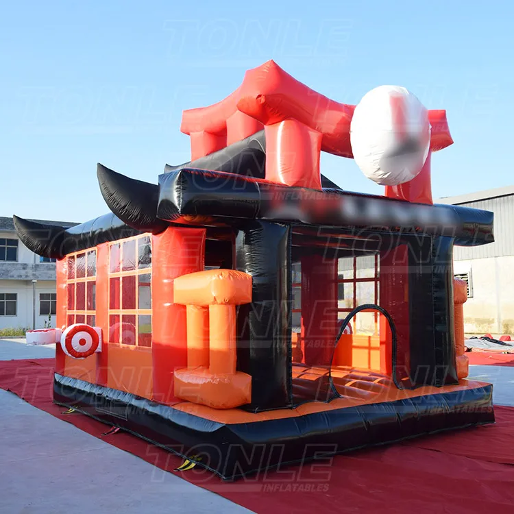 Martial art taekwondo karate junior Ninja Warrior inflatable Jumping castle/ bounce house/ inflatable bouncer for sale