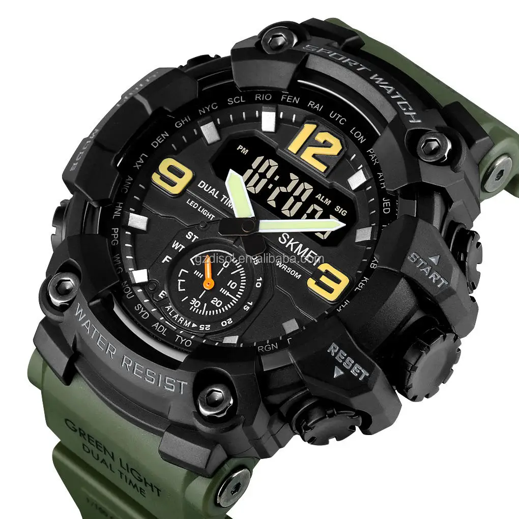 SKMEI 1637 Shock Watches Men Wrist Relojes Hombre Digital Sports Waterproof Watch Wholesale