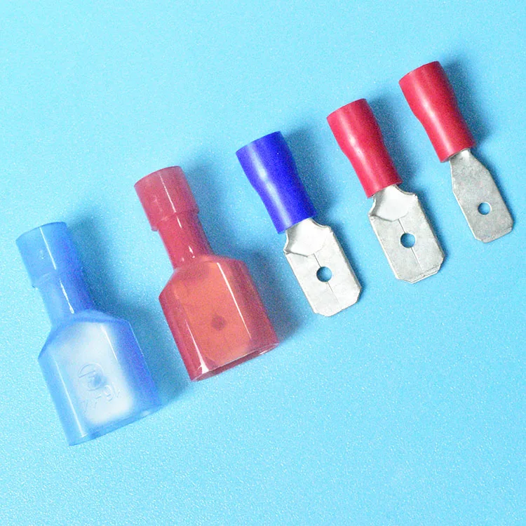 QWT 2.8 mm 6mm waterproof small electrical crimp quick disconnect connector female spade faston wire terminals car