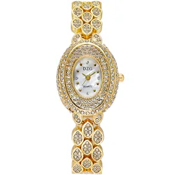 Luxury Hip Hop Bling Bling Women Diamond Iced Out Watch Fashion Female Quartz Watches Wristwatch 2022