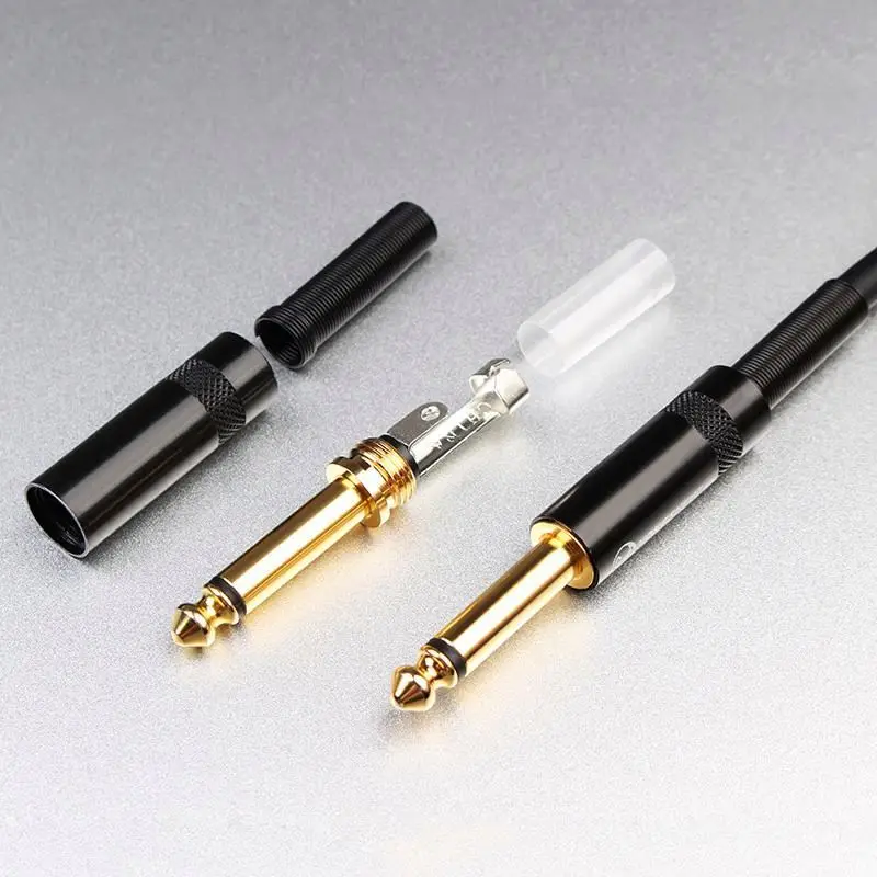 DDP RTS 10ft 3m rgiht angle 22AWG 6.35mm 1/4 Inch instrument guitar cable for Electric Guitar