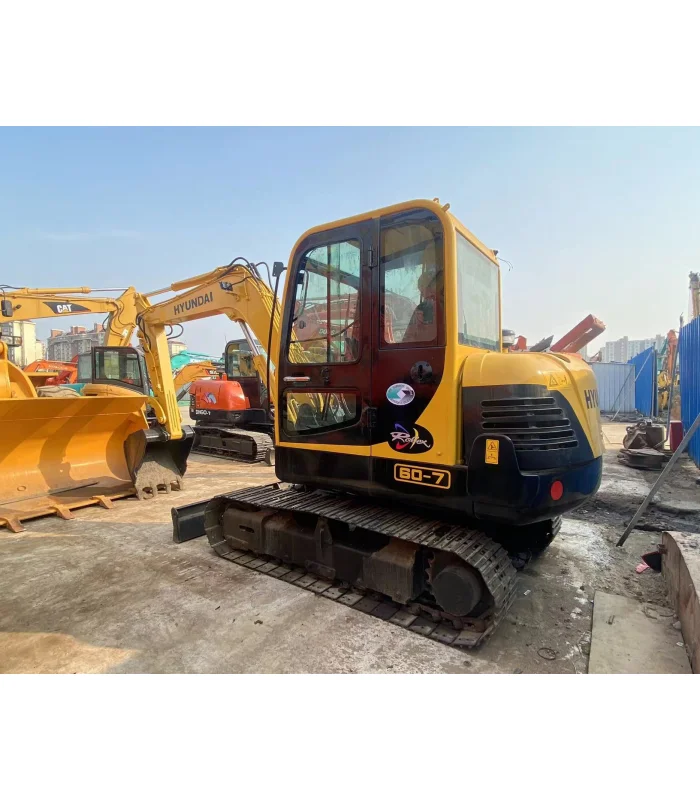 Строительное оборудование Корея 6 тонн б/у hyundai 60 колесный экскаватор robex с ковшом 60w-7 60w-9