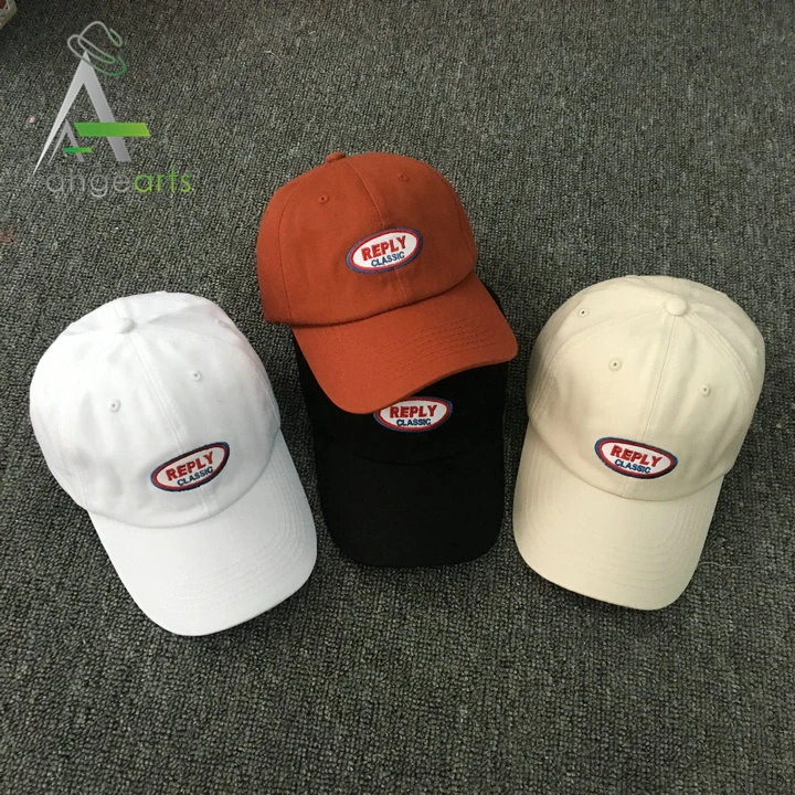 Hot sale metal buckle 6 panel baseball cap long strap manufacturer embroidery logo curved brim custom twill cotton blank dad hat