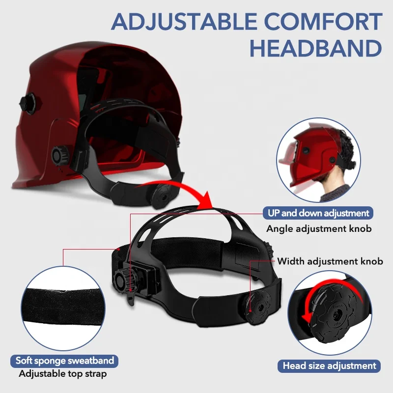 TRQ Decals Famous Industrial Safety High Performance  auto darkening Welding mask