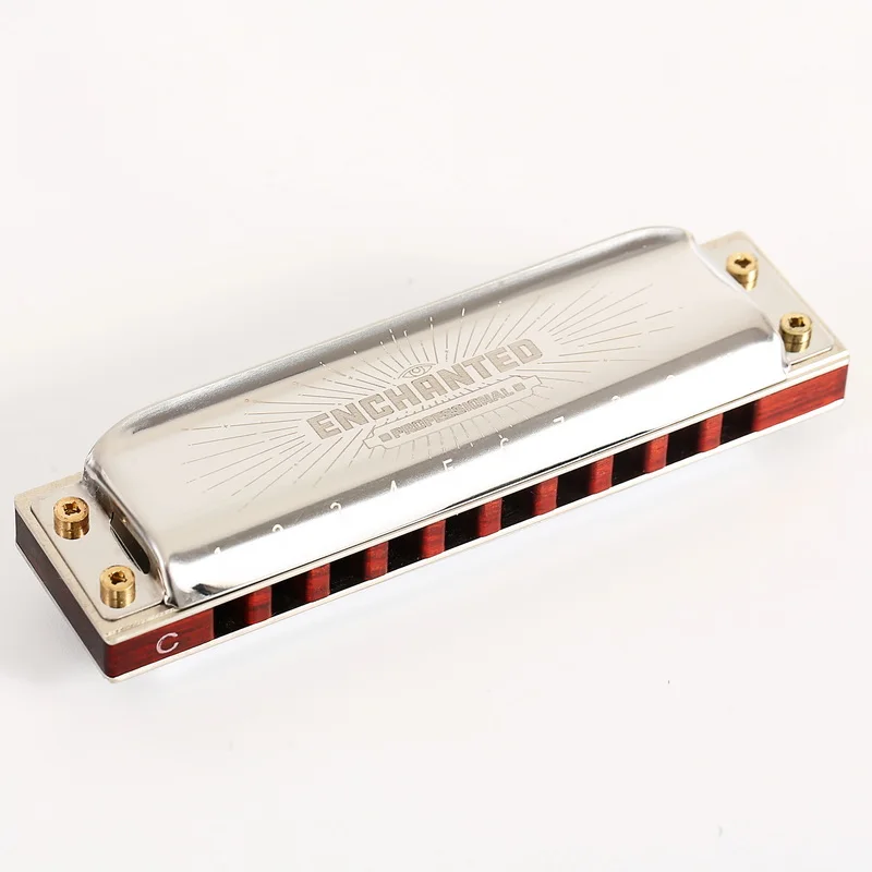 East top 10 Hole Professional Wood Comb Blues Harp Diatonic Mouth Organ For Players(PRO30)