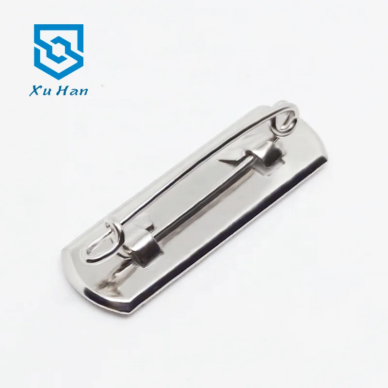Wholesale high quality metal chest safety pin with double-sided adhesive tape