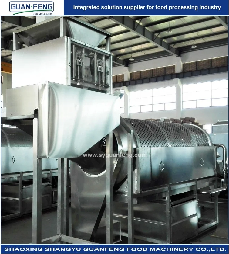 Food Blanching Machine Vegetables Peeler Potato Spiral Blanching Food Processing Equipment