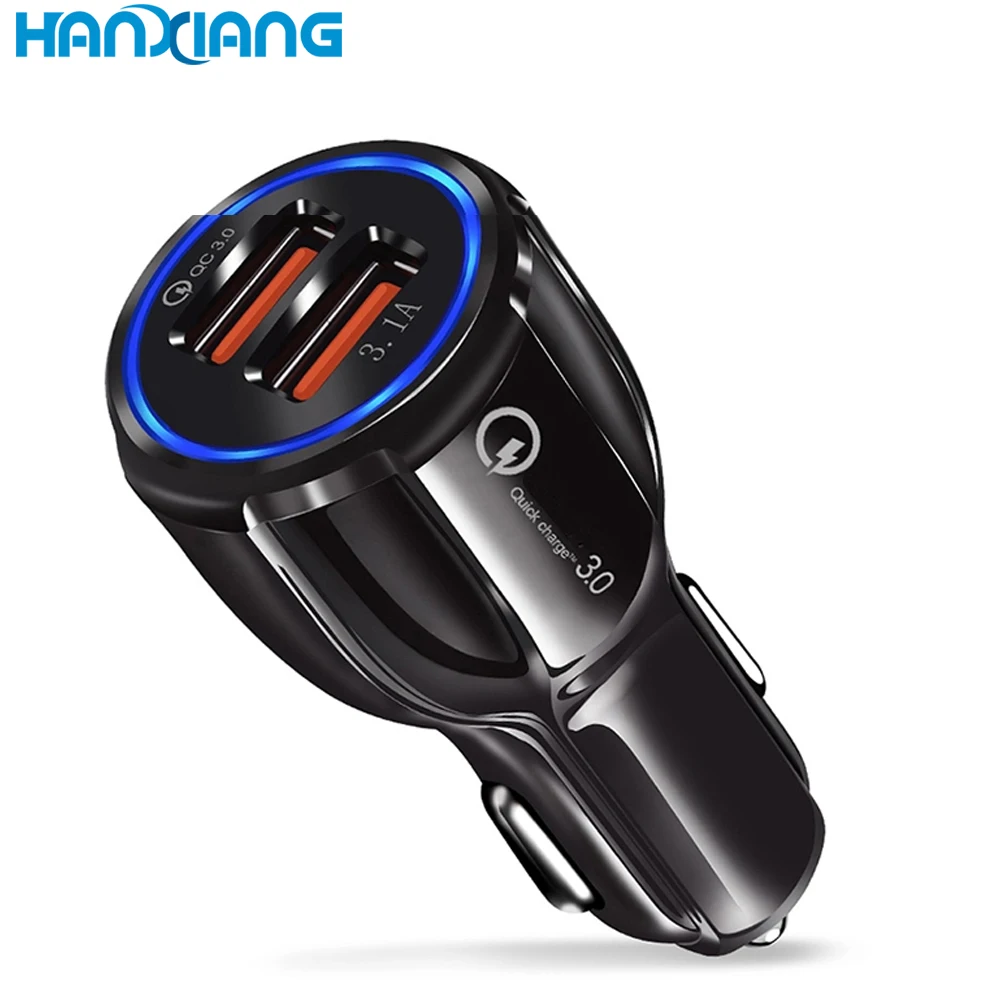 Gadgets 2021 Technologies High Speed Car Charger 3.0 Fast Charging 5V 6A Travel Accessories Mobile Phone Dual USB Car Charger