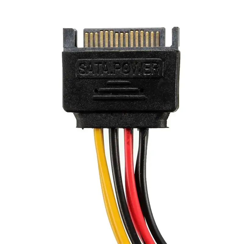 Serial ATA SATA 15 контактный разъем для 2 сплиттер Женский адаптер HDD IDE/Sata Y сплиттер конвертер Molex HDD SATA кабель питания