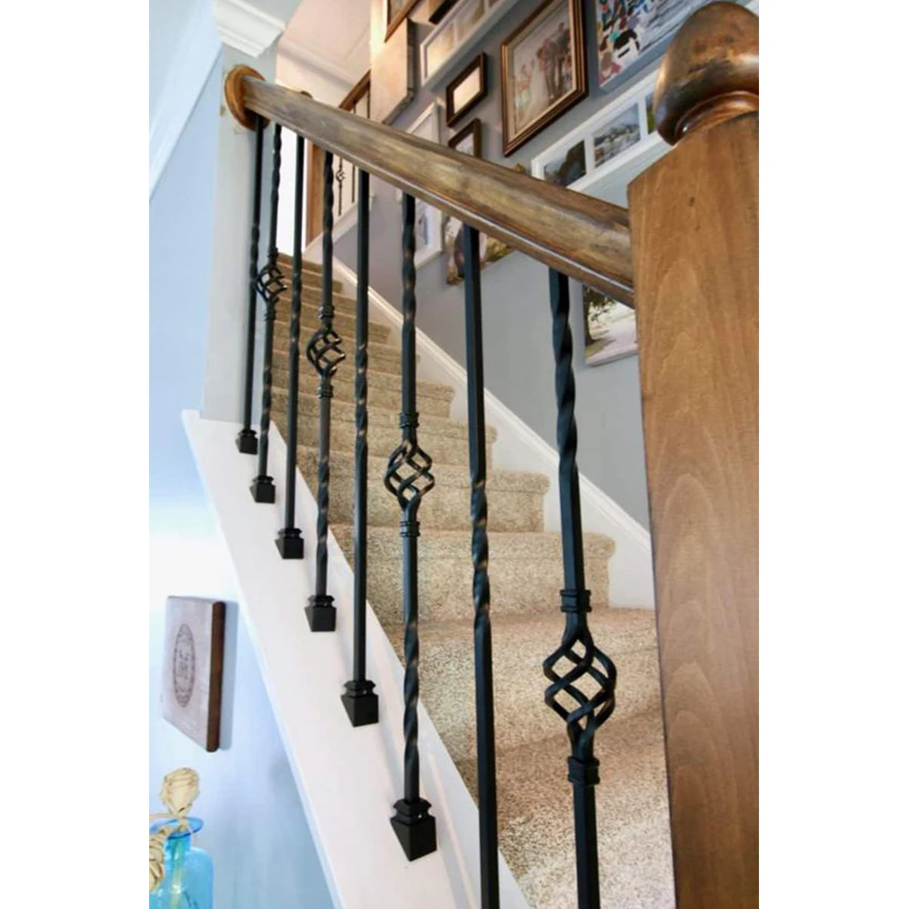 HUAART Garden Park Road Cement Imitation Wooden Bridge Landscape Terrace Scenic Spots Balusters Composite Stair Handrail