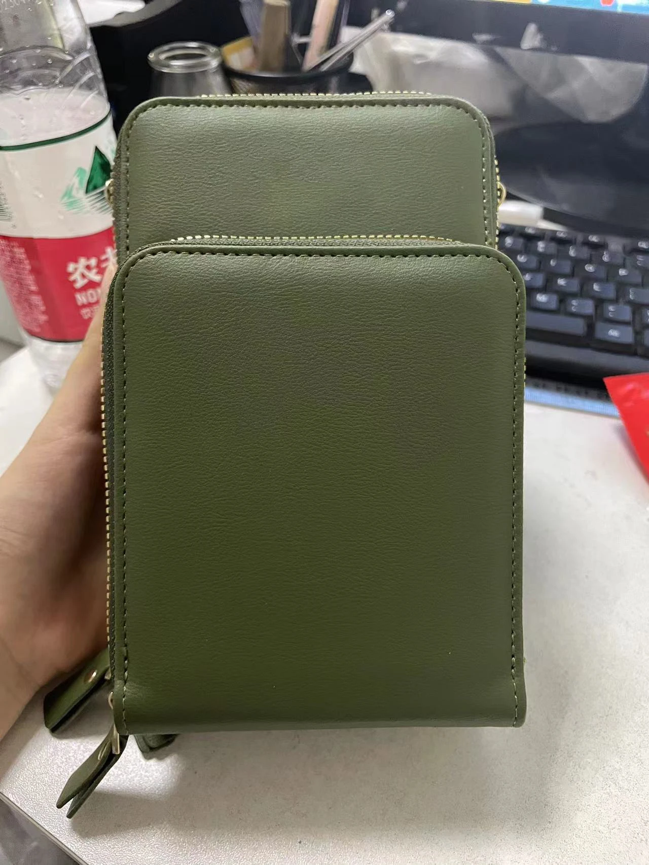 Hot selling Mini Crossbody Bag PU leather mobile phone bags designer cell phone crossbody bag shoulder with card holder