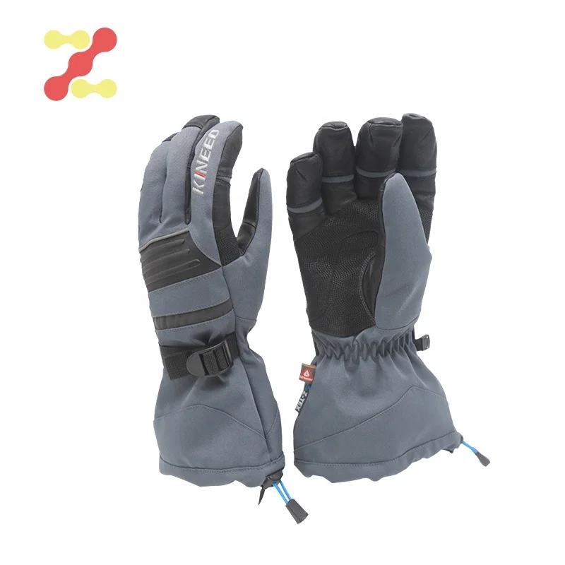 Custom logo men winter warm touch screen skiing gloves manufacture