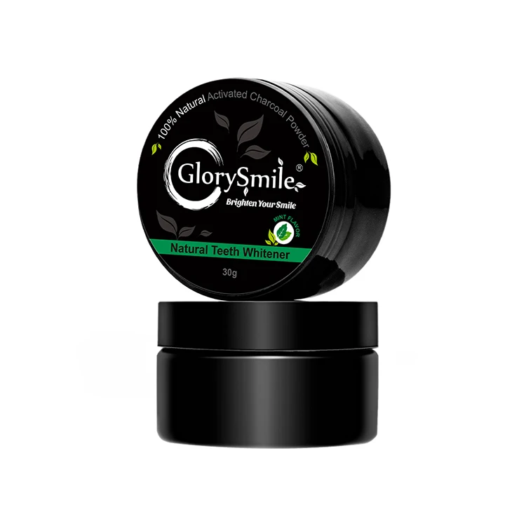 Glory Smile Mint Flavor Tooth Whitening Powder Organic Snow White Teeth Whitening Powder Activated Carbon Private Logo