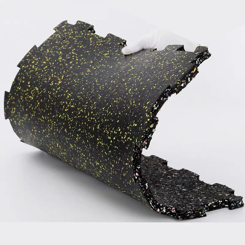 
visible interlock gym rubber floor roll noise absorbing rubber mat flooring 