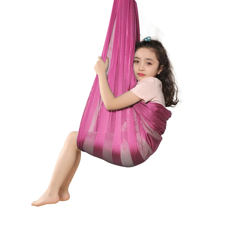 Indoor Outdoor Children Fitness Swing Super Soft Mesh Breathable Hammock Hanging Chair